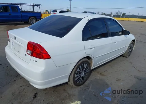 2004 Honda Civic Lx z USA, uszkodzony, nr VIN 2HGES165X4H629311